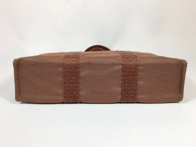 エルメス トートバッグ エールライン MM キャンバス ブラウン 茶 【人気 美品】 返品保証