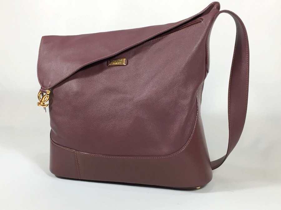 ロエベ ショルダーバッグ アントン ワインレッド 【極美品】 返品保証