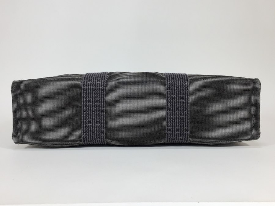 エルメス トートバッグ エールライン MM キャンバス グレー 【人気 美品】 返品保証