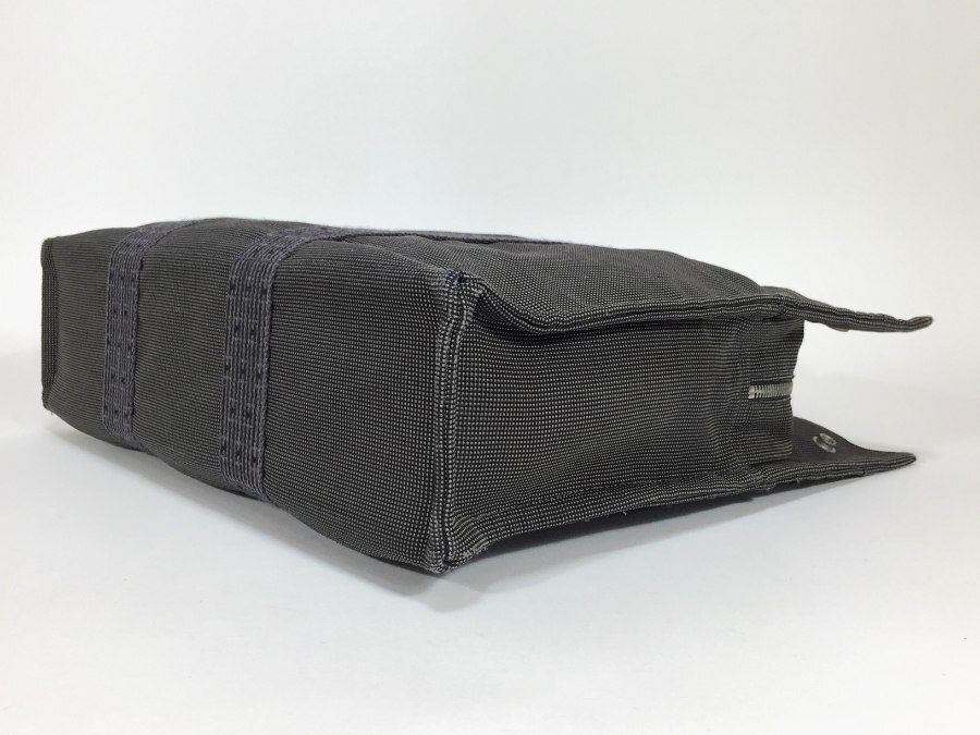 エルメス トートバッグ エールライン MM キャンバス グレー 【人気 美品】 返品保証