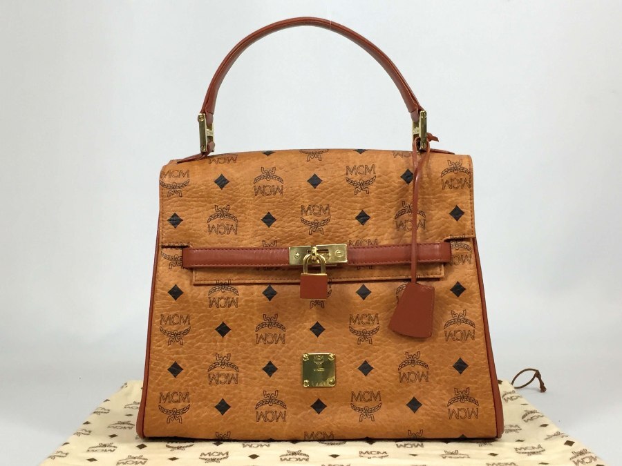 MCM ハンドバッグ ミラー付き 【美品】 返品保証