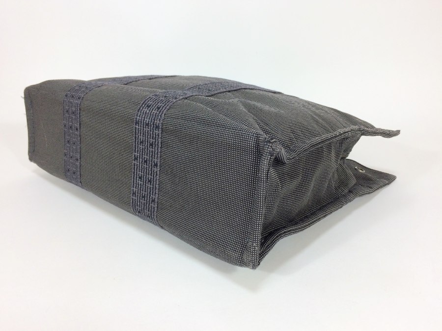 エルメス トートバッグ エールライン キャンバス グレー 【人気 美品】 返品保証