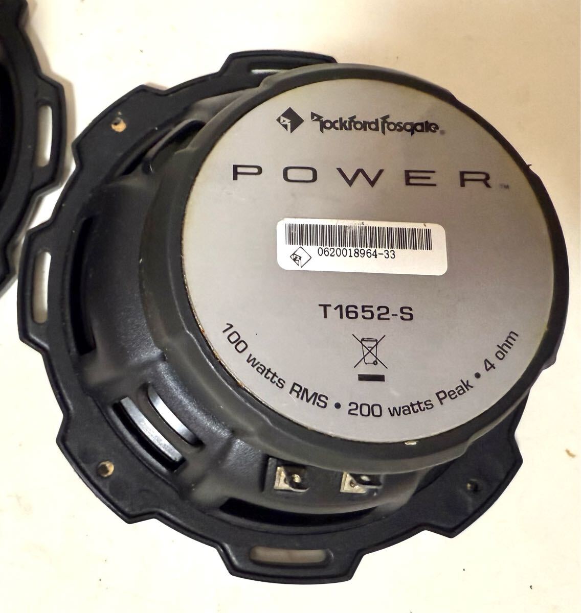 ロックフォード　スピーカー　Rockford Fosgate POWERシリーズ T1652-S 16.5cm セパレートスピーカーシステム