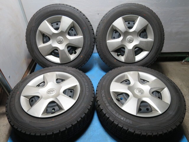 ◆TOYOTA VITS AQUA◆2023年◆165/70R14 DUNLOP WINTERMAXX WM02◆14×5J 4穴 PCD100 ハブ54ｍｍ ◆ B 27_画像1