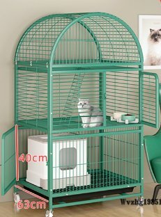 貓ケージ超大空間多層室內(nèi)家庭用貓別荘2階貓小屋トイレ付き