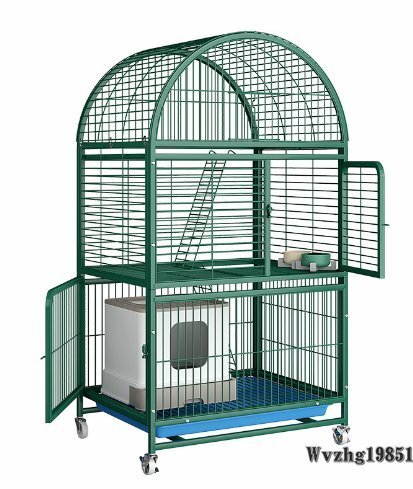 貓ケージ超大空間多層室內(nèi)家庭用貓別荘2階貓小屋トイレ付き