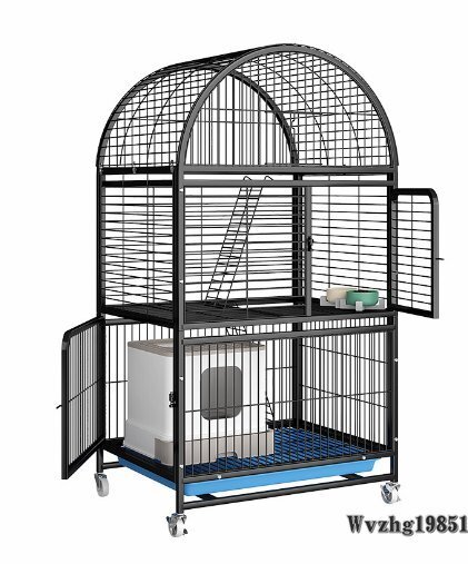貓ケージ超大空間多層室內(nèi)家庭用貓別荘2階貓小屋トイレ付き