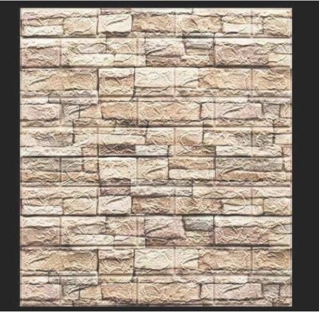 新品☆未使用★50枚 70cm×77cm 厚さ3mm 背景壁 3D立體レンガ模様壁紙 防水 汚い防止 カビ防止 エコ素材