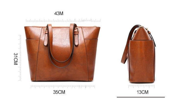 新品☆トートバッグ 大容量 本革 レザー ビジネスバッグ 出張 A4 PC 旅行