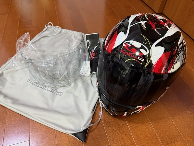 送料無料 OGK Kabuto オージーケーカブト KAMUI3 PHOENIX カムイ3 フェニックス フルフェイス スモークシールド チークパッド交換 XL