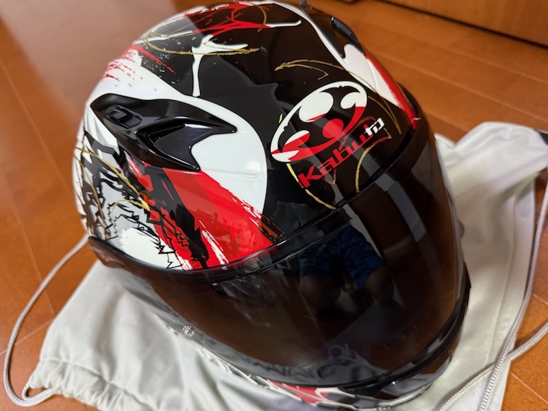 送料無料 OGK Kabuto オージーケーカブト KAMUI3 PHOENIX カムイ3 フェニックス フルフェイス スモークシールド チークパッド交換 XL