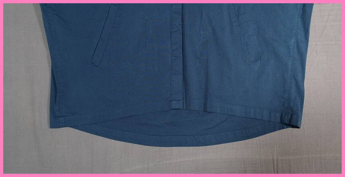 ＪＫＴ‐１０２☆春夏☆新品☆送料込み☆即決☆ナチュラル系☆綿ポリウレタン☆Ｍ～Ｌ☆ジャケット☆ネイビー系☆ストレッチ☆隠しボタン