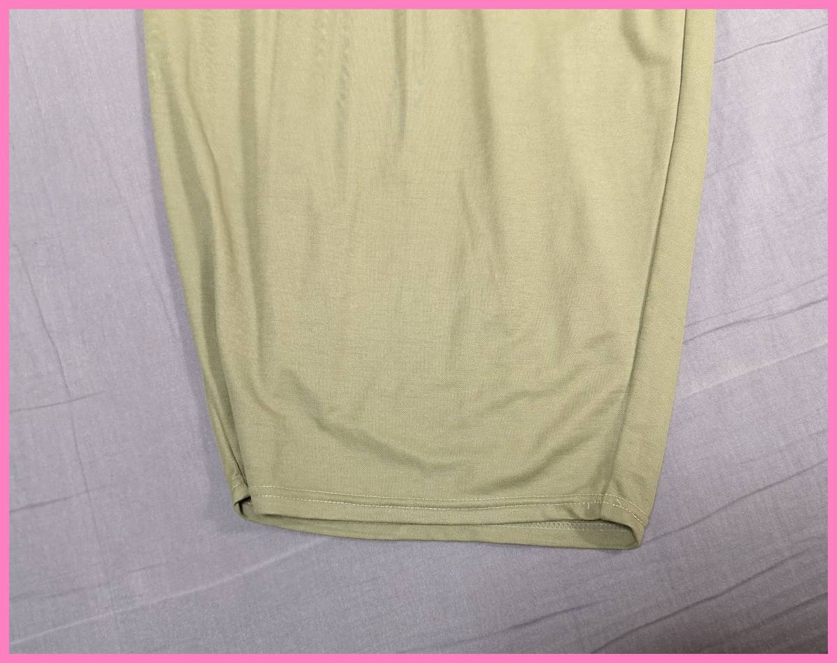 BOTS‐８６‐２☆春夏秋☆新品☆送料込み☆即決☆ナチュラル系☆レーヨンナイロン☆パンツ☆Ｍサイズ☆カーキ☆接触冷感☆伸縮素材
