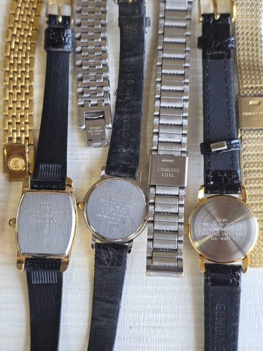【1円スタート】ゴールドカラー 12點(diǎn)セット クォーツと機(jī)械式 不動(dòng)品 レディース アクセサリー まとめ売り 腕時(shí)計(jì)