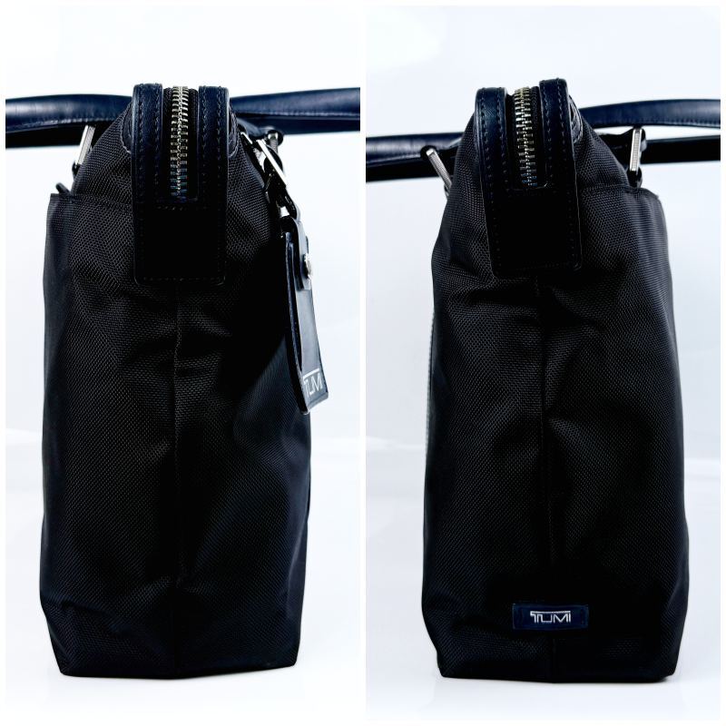 美品 TUMI 日本限定 トゥミ JARVIS ビジネス トートバッグ A4 PC 肩掛け ショルダー バリスティックナイロン レザー メンズ 68416DNYE 紺