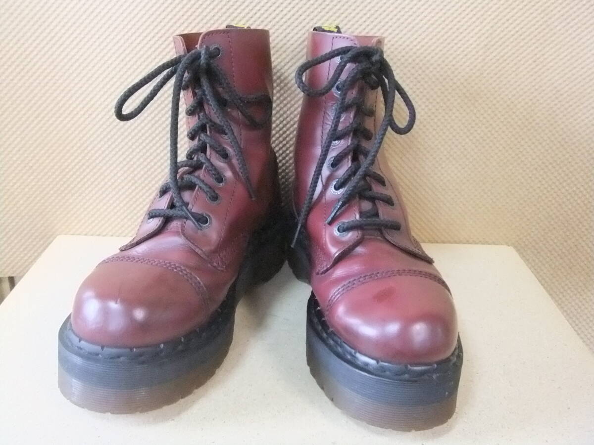 Dr.Martens ドクターマーチン CRAZY BOMB2 8ホールブーツ(廃盤モデル) チェリー サイズUK８(26．5cm相當(dāng))　クレイジーボム