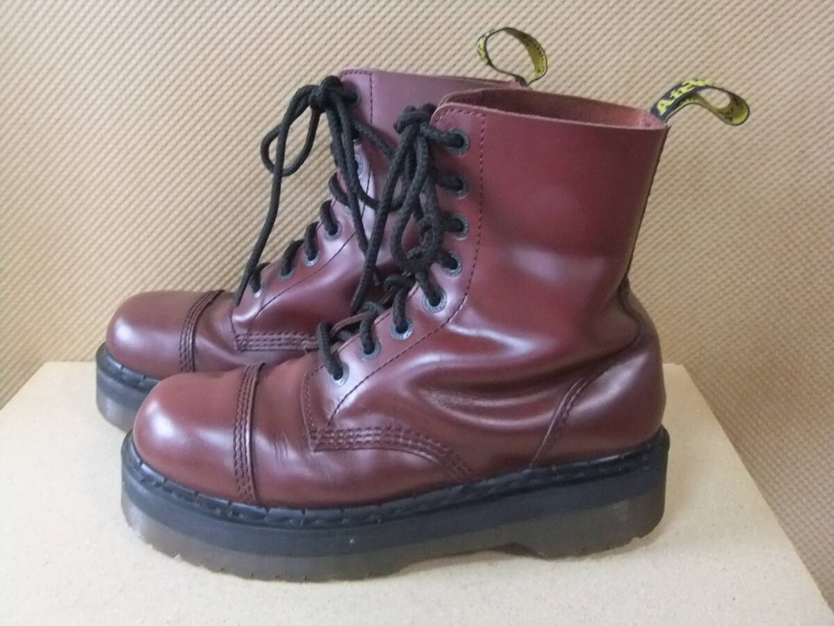 Dr.Martens ドクターマーチン CRAZY BOMB2 8ホールブーツ(廃盤モデル) チェリー サイズUK８(26．5cm相當(dāng))　クレイジーボム