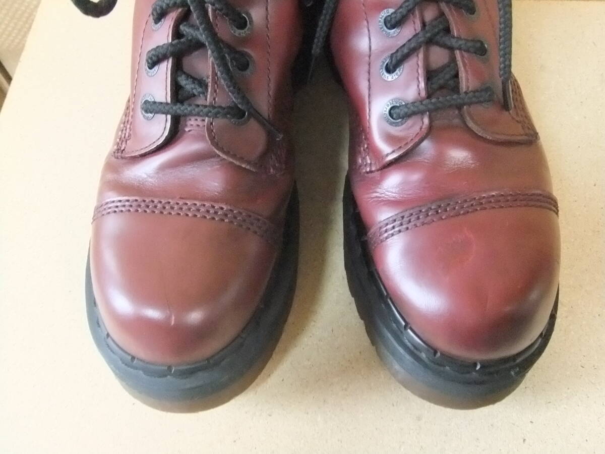 Dr.Martens ドクターマーチン CRAZY BOMB2 8ホールブーツ(廃盤モデル) チェリー サイズUK８(26．5cm相當(dāng))　クレイジーボム