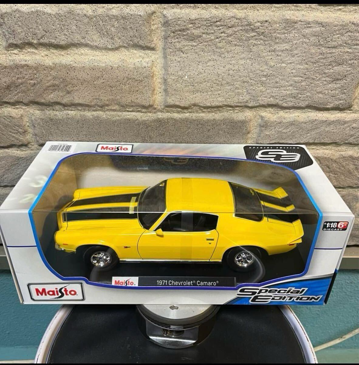 新品未開封 1/18 マイスト Maisto社制 バンブルビー1971 Chevrolet Camaroカマロ検索）トランスフォーマーシボレーフォードダッジアメ車 