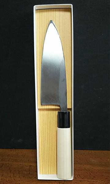 越前打刃物 手づくり 出刃包丁 165mm 材質(zhì)：炭素鋼