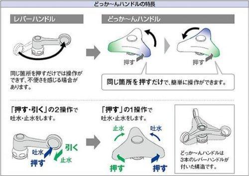 カクダイ 立水栓(どっか～ん) １３ 700-015-13