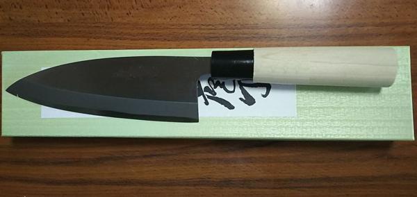 越前打刃物 左數(shù)馬銘　手づくり 出刃包丁 165mm 左利き用