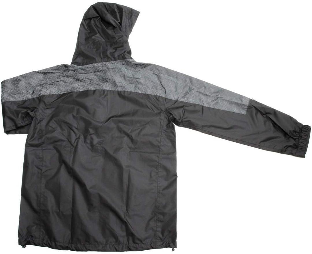 【40％引き】（8648）レインビジブルスーツ（LL）ブラック（上下セット）【新品?未開封】