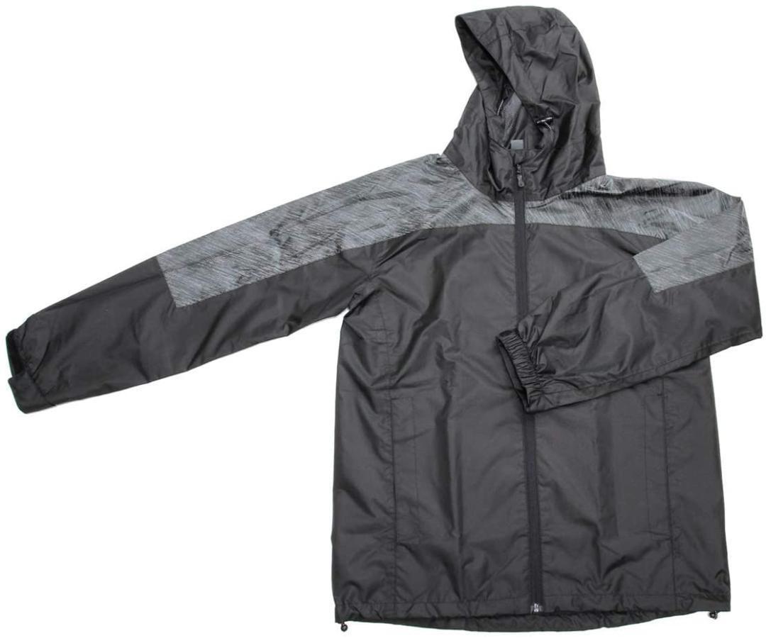 【40％引き】（8648）レインビジブルスーツ（LL）ブラック（上下セット）【新品?未開封】