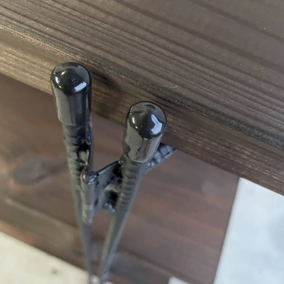 手作りアイアン家具 折り畳みラック アンティーク 西海岸インテリア 幅100cm f9e657b1815fdf219953c0ea00c1cc