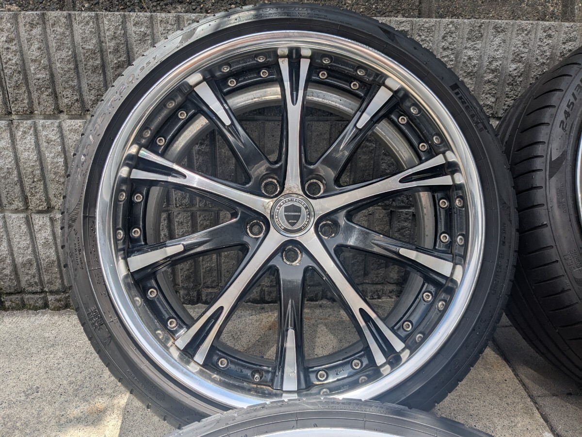 work シュバート SC4 8.5J+45 5H114.3 245/35R20 タイヤホイール アルファード クラウン エルグランド エスティマ プリウスα D5 CHR GS
