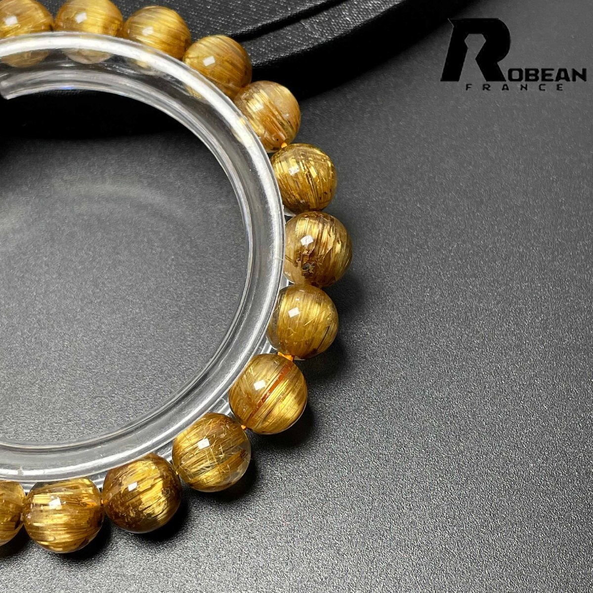 逸品 EU制 定価148萬円★ROBEAN?極!極満針ルチルクォーツ★貓目 ブレスレット パワーストーン 天然石 金運 お守り 8.8-9.3mm D0507606