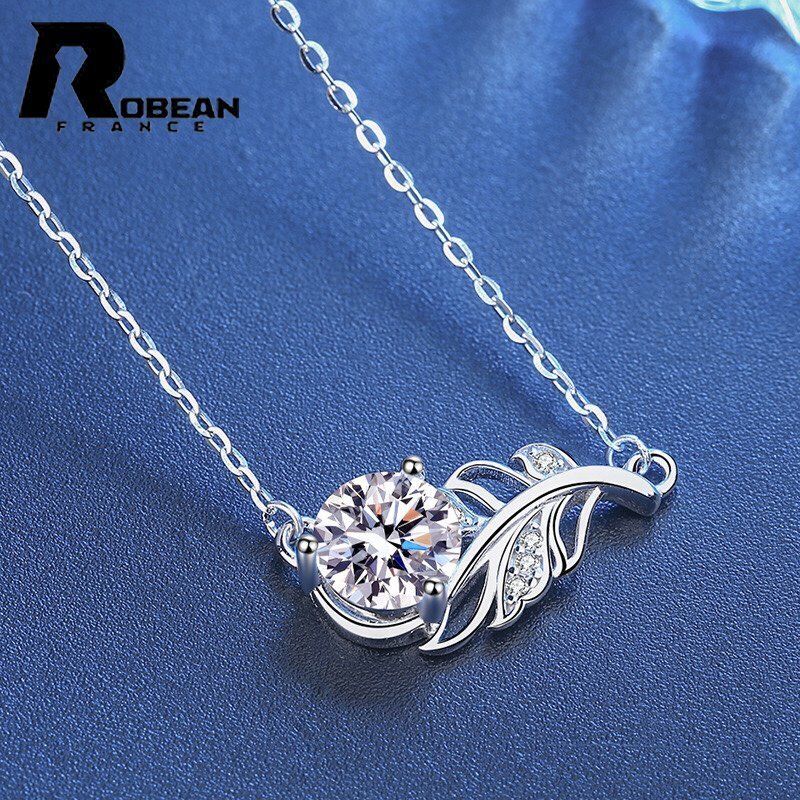 貴重 EU制 定価7萬円★ROBEAN?人工ダイヤモンド?ペンダント★s925 シルバー 合成ダイヤモンド プレゼント 1.8*0.8cm MP83652106