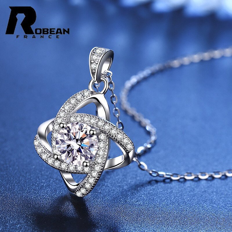 綺麗 EU制 定価7萬円★ROBEAN?人工ダイヤモンド?ペンダント★s925 シルバー 合成ダイヤモンド プレゼント 2.2*1.6cm MP83658043