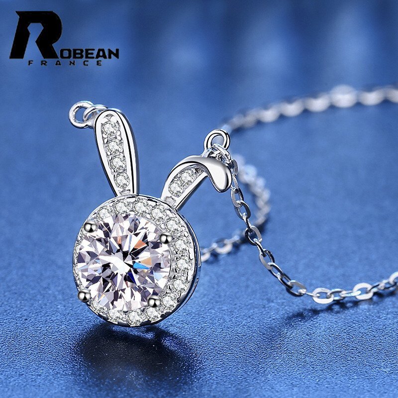夢色 EU制 定価7萬円★ROBEAN?人工ダイヤモンド?ペンダント★s925 シルバー 合成ダイヤモンド プレゼント 1.6*1.3cm MP83659023
