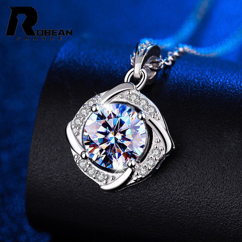 上品 EU制 定価7萬円★ROBEAN?人工ダイヤモンド?ペンダント★s925 シルバー 合成ダイヤモンド オシャレ プレゼント 12*17mm MP83652015