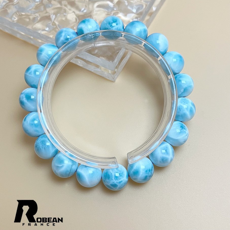 上級(jí) EU制 定価88萬(wàn)円★ROBEAN?ドミニカ共和國(guó)産のラリマー★パワーストーン ブレスレット 天然石 開(kāi)運(yùn) 金運(yùn) 綺麗 約10.7-11.3mm K0521280