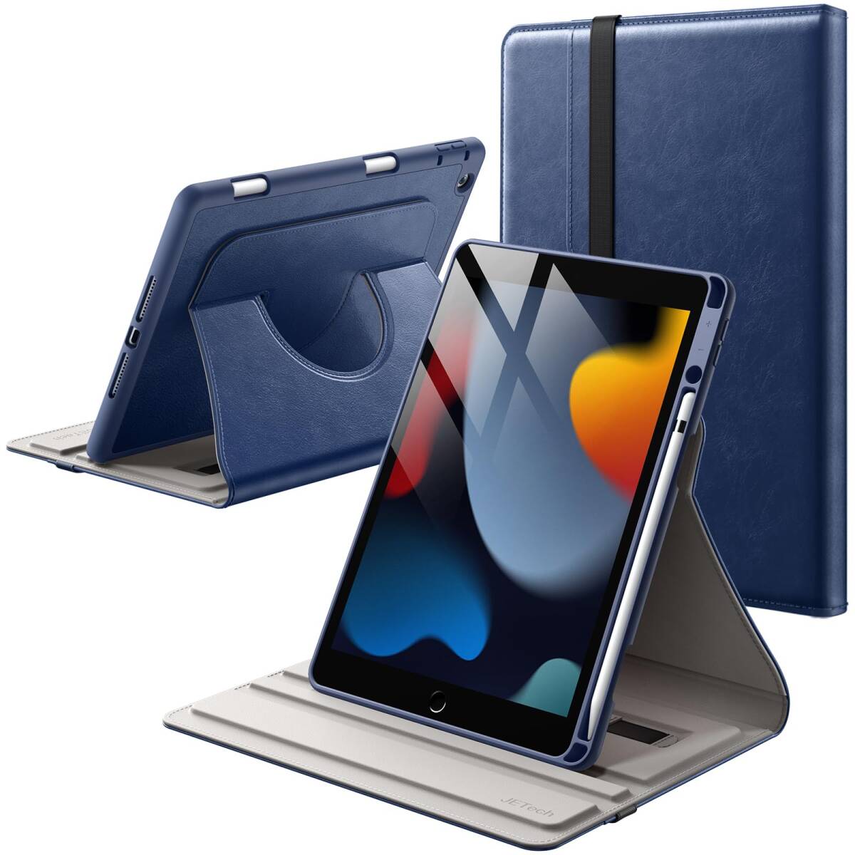 [ популярный товар ]JEDirect вращение кейс iPad 9/8/7 для (10.2 дюймовый,2021/2020/2019 модель, no. 9/8/