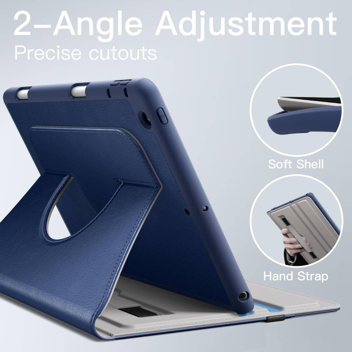[ популярный товар ]JEDirect вращение кейс iPad 9/8/7 для (10.2 дюймовый,2021/2020/2019 модель, no. 9/8/