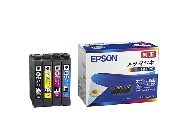 【人気商品】メダマヤキ インクカートリッジ 4色パック 純正 MED-4CL エプソン