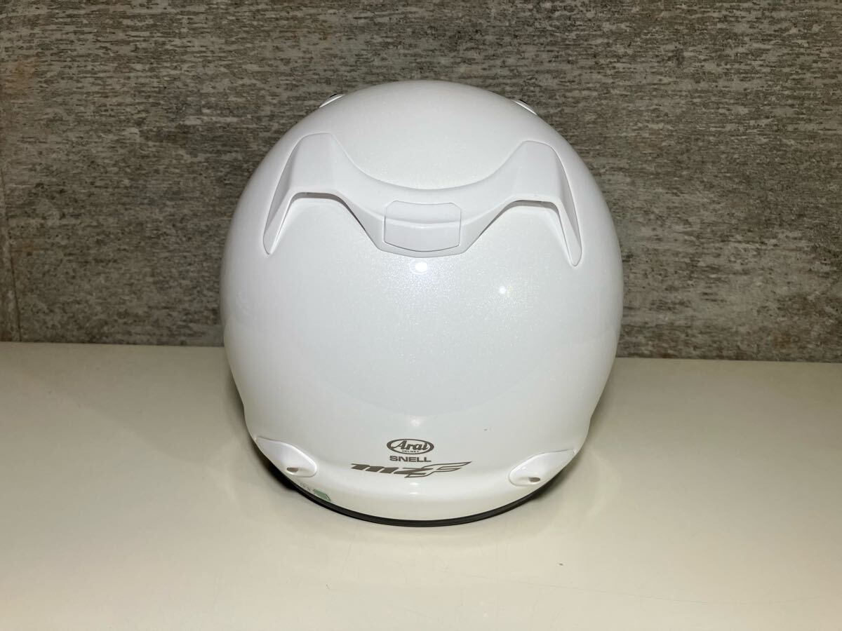 ［美品Bigサイズ］Araiアライ MZ-F　XOジェットヘルメット　グラスホワイト　サイズ65-66