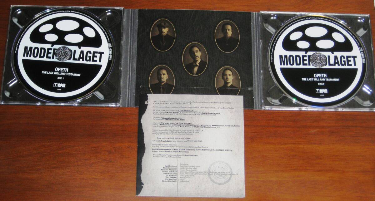 ☆ OPETH オーペス/ THE LAST WILL AND TESTAMENT 2024年発売 CD + Blu-ray 輸入盤_画像3