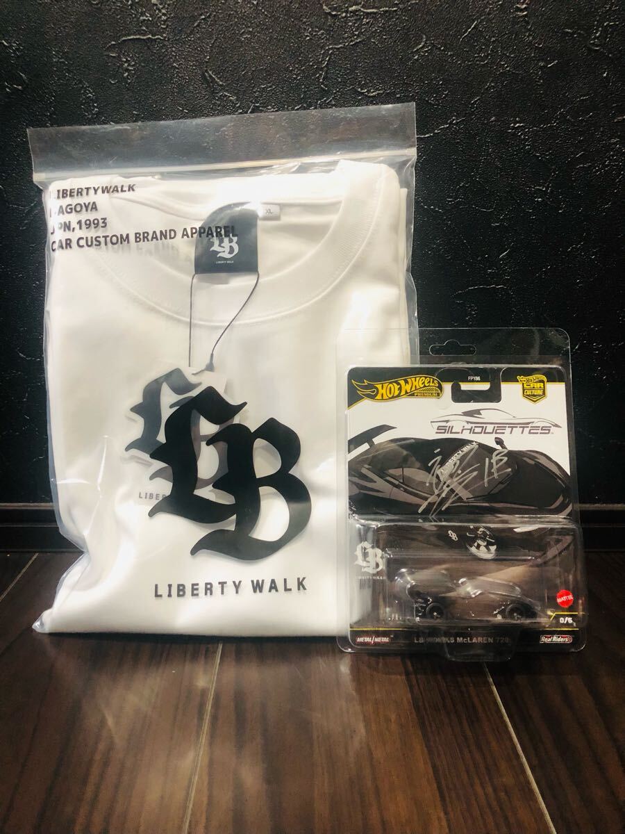リバティーウォーク ホットウィール チェイス Tシャツ セット XL サイン入り リバティーウォーク ホットウィール チェイス Tシャツ セット XL