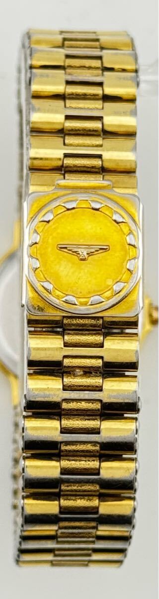 [ Longines 1 иен ~] [LONGINES] Conquest Gold Date наручные часы женский кварц работа A22282