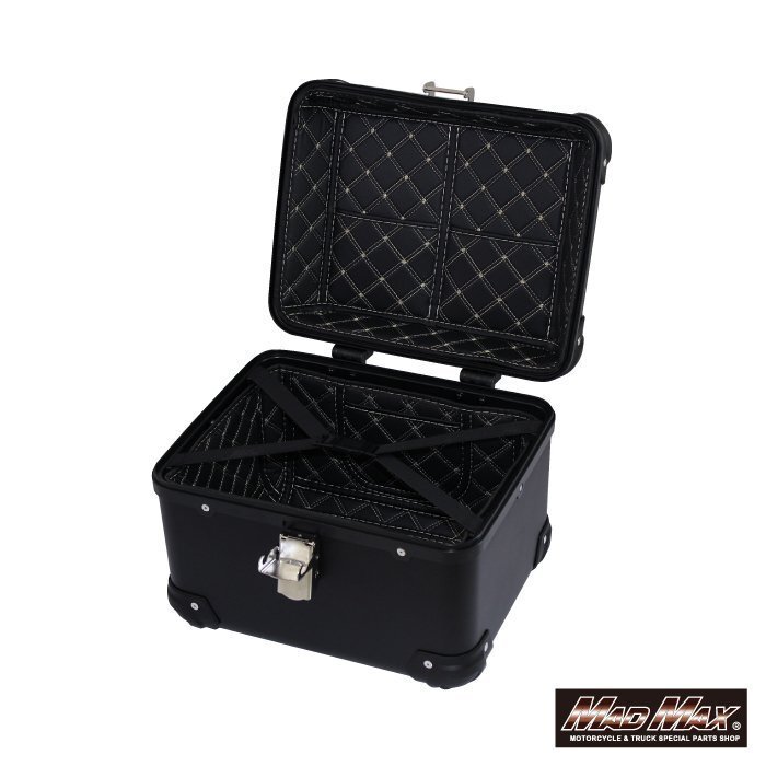 MADMAX バイク用品 オートバイ用 リアボックス E500 トップケース アクロス 30L ブラック/パニアケース ツーリング キャンプ【送料800円】
