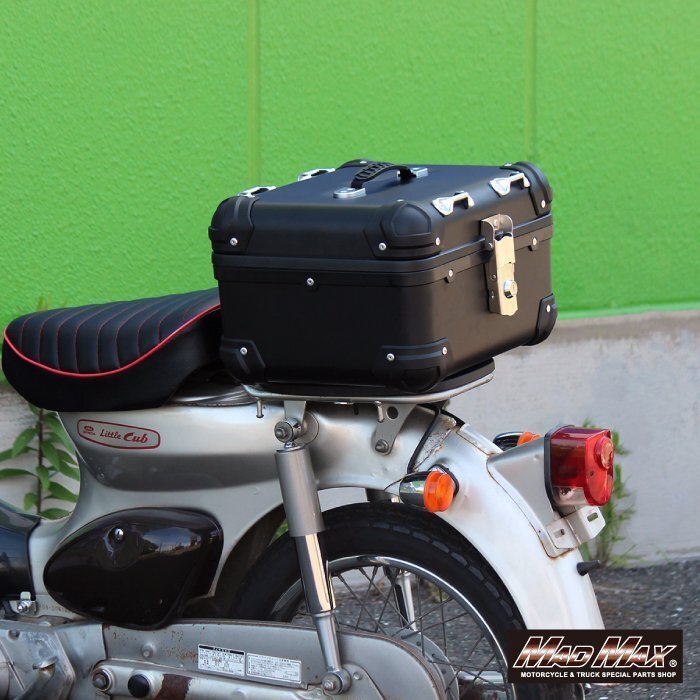 MADMAX バイク用品 オートバイ用 リアボックス E508 トップケース アクロス 23L シルバー/パニアケース ツーリング キャンプ【送料800円】