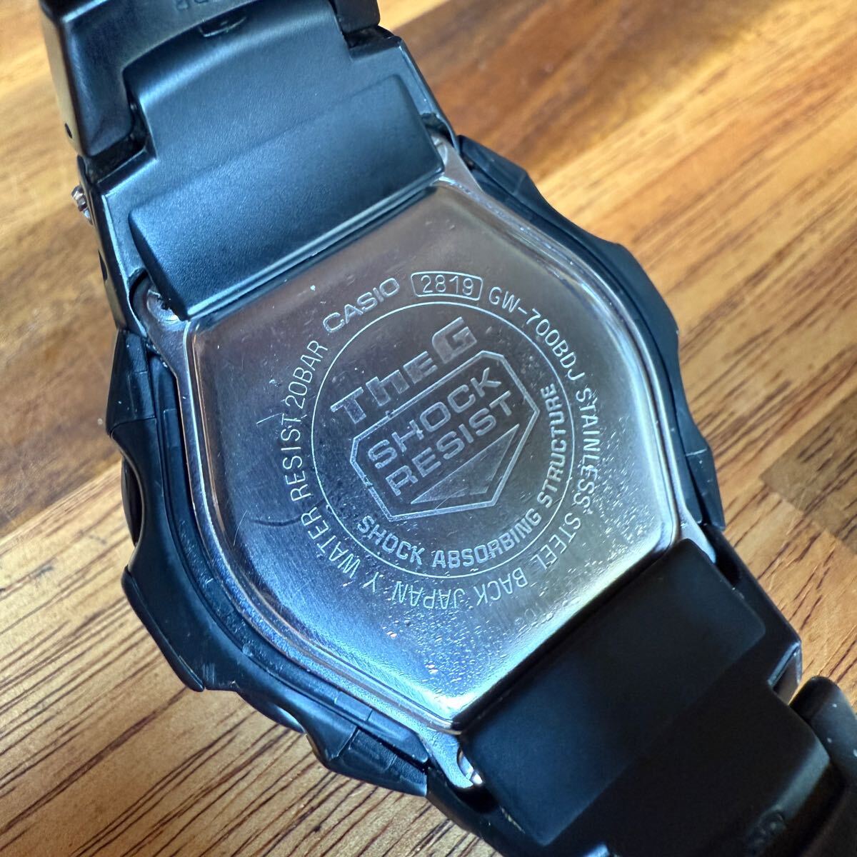 【1円スタート】CASIO G-SHOCK GW-700BDJ 電波ソーラー ブラックフォース 可動品 
