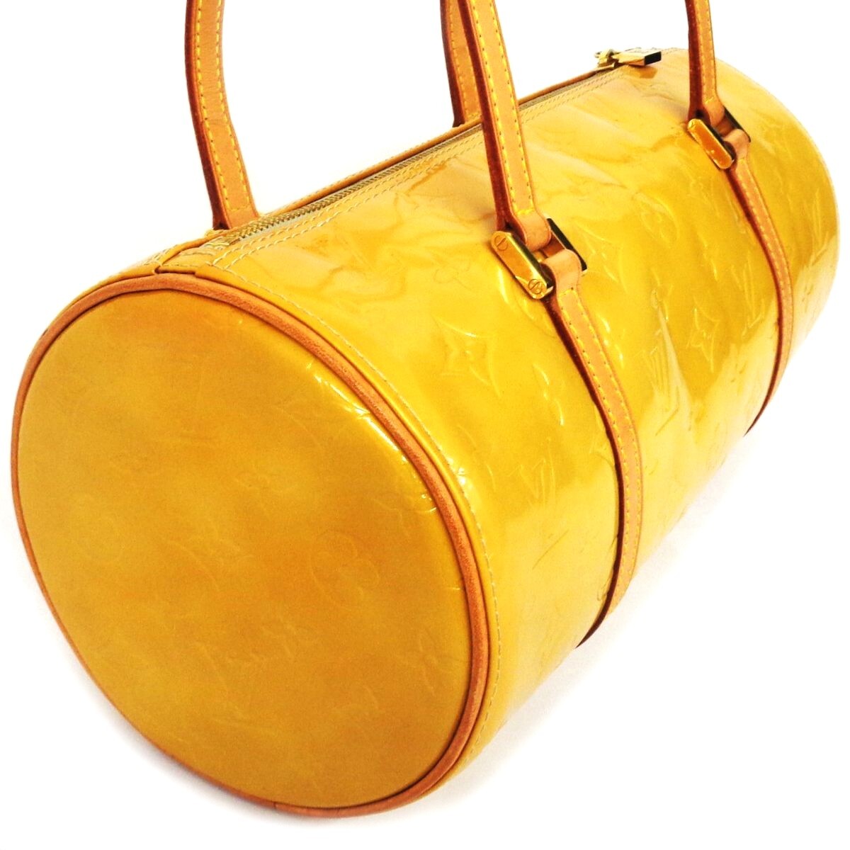 APA706☆【LOUIS VUITTON/ルイ?ヴィトン】ヴェルニ ベッド フォード ハンドバッグ M91329 黃系■57B62