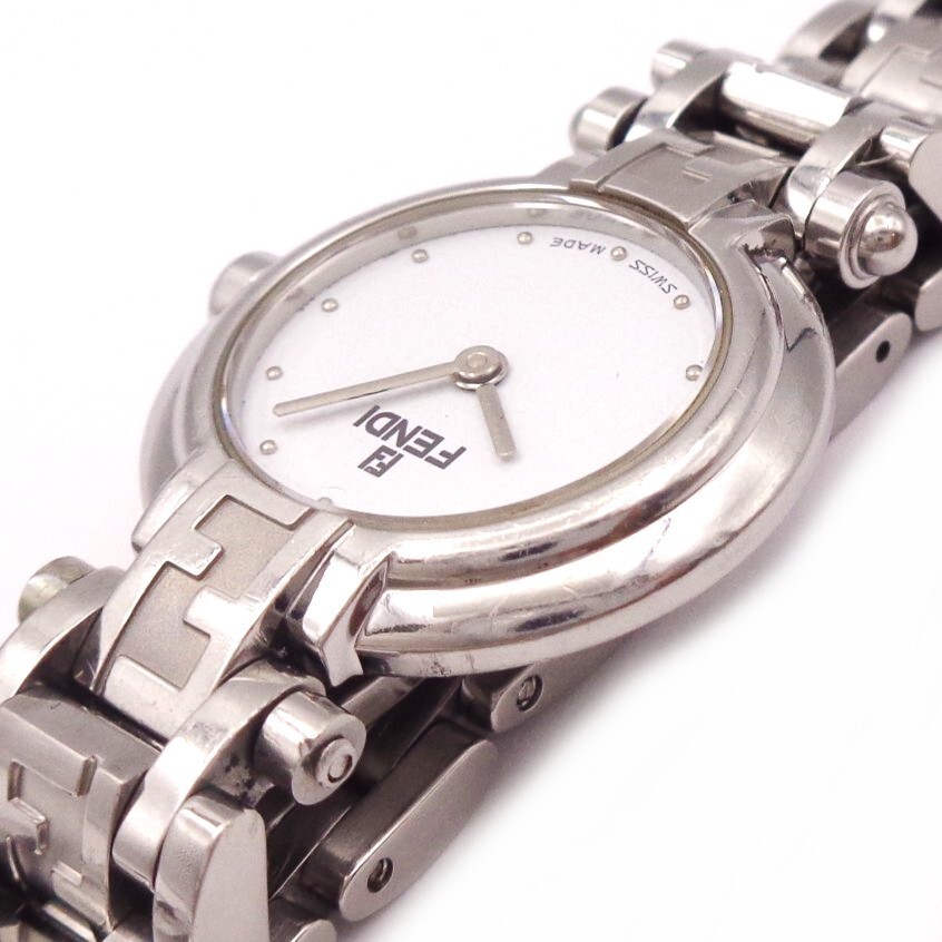 apg044☆100円スタート?動品【FENDI/フェンデ?！骏欹钎）`ス クォーツ 腕時計 750L ■53C53