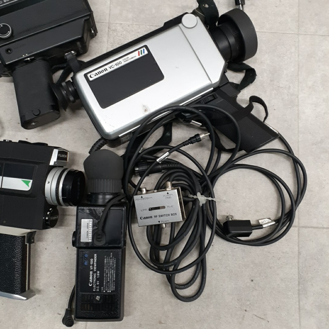 FN-250612-130-J ジャンク ビデオカメラ 8mmカメラ デジタルビデオカメラ 大量まとめ Canon FUJIFILM JVC SONY Victor Panasonic 等