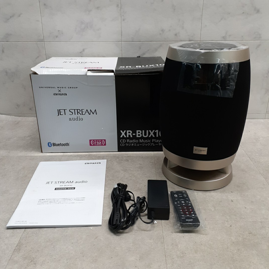 OT-250614-44-J AIWA アイワ JET STREAM audio XR-BUX10 CDラジオミュージックプレーヤー 箱説付